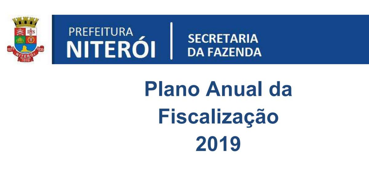 Plano Anual da Fiscalização 2019