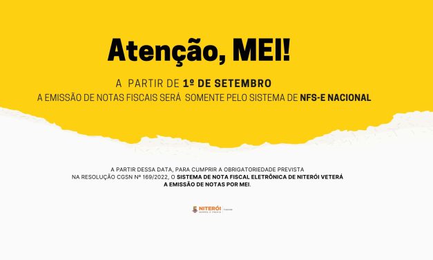 MEI: Mudança na emissão de NFS-e passa a vigorar a partir de 1º de Setembro